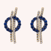 Orecchini Elettra Zaffiri Oro giallo - Varengo Gioielli