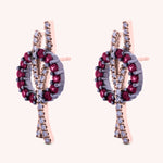 Carica l’immagine nella galleria, Orecchini Elettra Rubini - Varengo Gioielli
