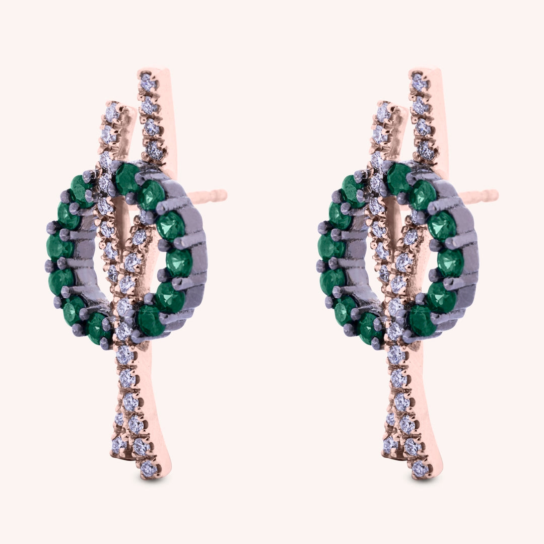 Orecchini Elettra Smeraldi - Varengo Gioielli