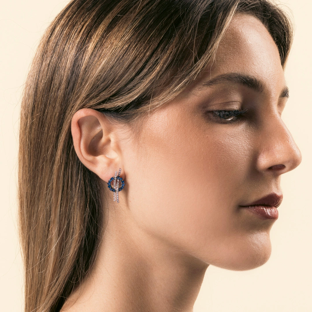 Orecchini Elettra Zaffiri - Varengo Gioielli