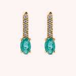 Load image into Gallery viewer, Orecchini Estia Smeraldi Oro giallo - Varengo Gioielli
