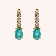 Orecchini Estia Smeraldi Oro giallo - Varengo Gioielli