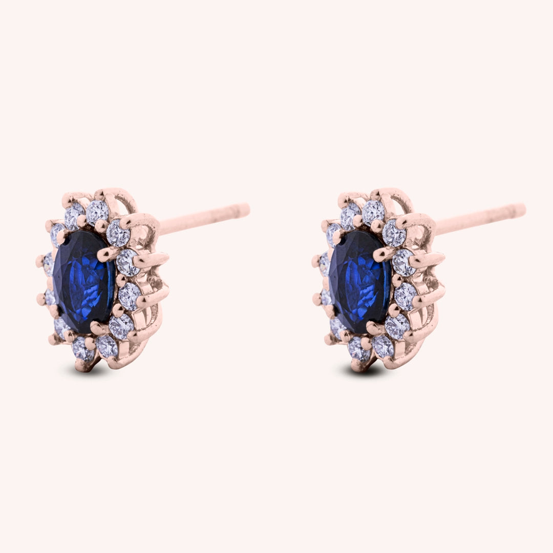 Orecchini Iris Zaffiri 5x7 - Varengo Gioielli