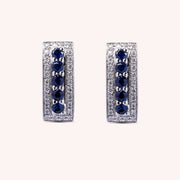 Orecchini Phoese Zaffiri Oro bianco - Varengo Gioielli