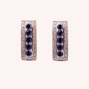 Orecchini Phoese Zaffiri Oro rosa - Varengo Gioielli