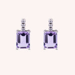 Load image into Gallery viewer, Orecchini Selene Ametiste Oro bianco - Varengo Gioielli
