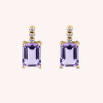 Load image into Gallery viewer, Orecchini Selene Ametiste Oro giallo - Varengo Gioielli
