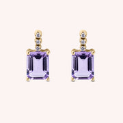 Orecchini Selene Ametiste Oro giallo - Varengo Gioielli