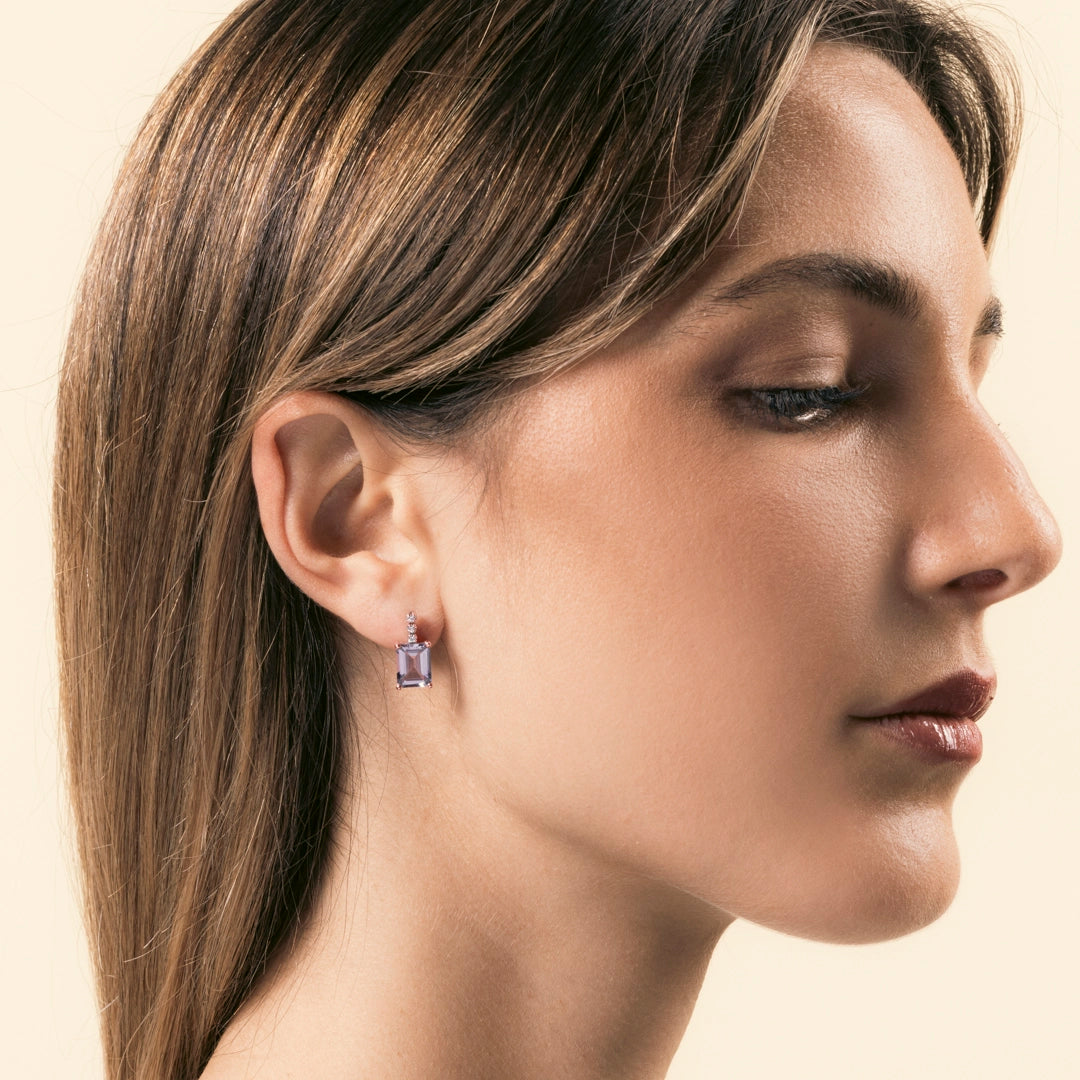 Orecchini Selene Ametiste - Varengo Gioielli
