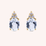 Orecchini Tiche Acquamarine Oro giallo - Varengo Gioielli