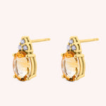 Load image into Gallery viewer, Orecchini Tiche Citrini - Varengo Gioielli
