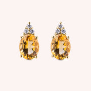 Orecchini Tiche Citrini Oro giallo - Varengo Gioielli